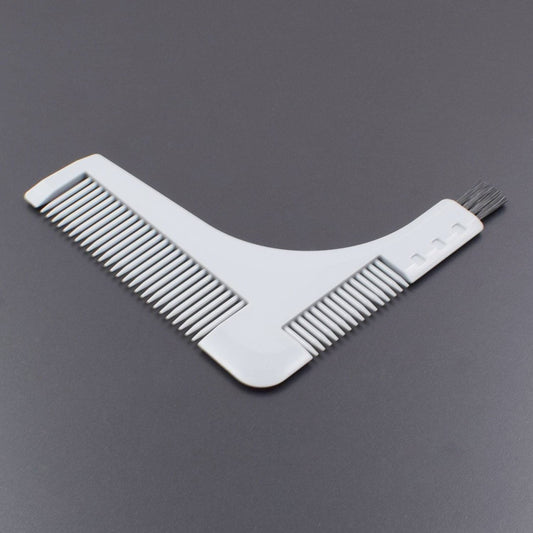 Beard Comb For Shaping And Styling-Premium Quality Beard Template With Inbuilt Comb (Color may vary) - RS1996 - REES52