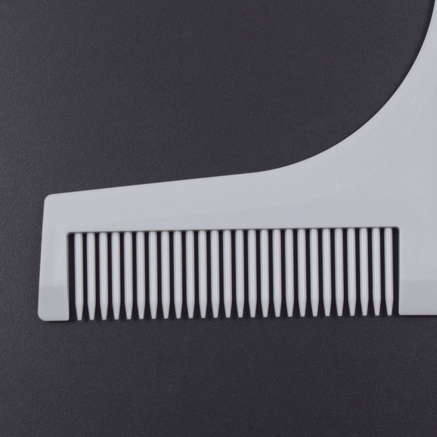 Beard Comb For Shaping And Styling-Premium Quality Beard Template With Inbuilt Comb (Color may vary) - RS1996 - REES52