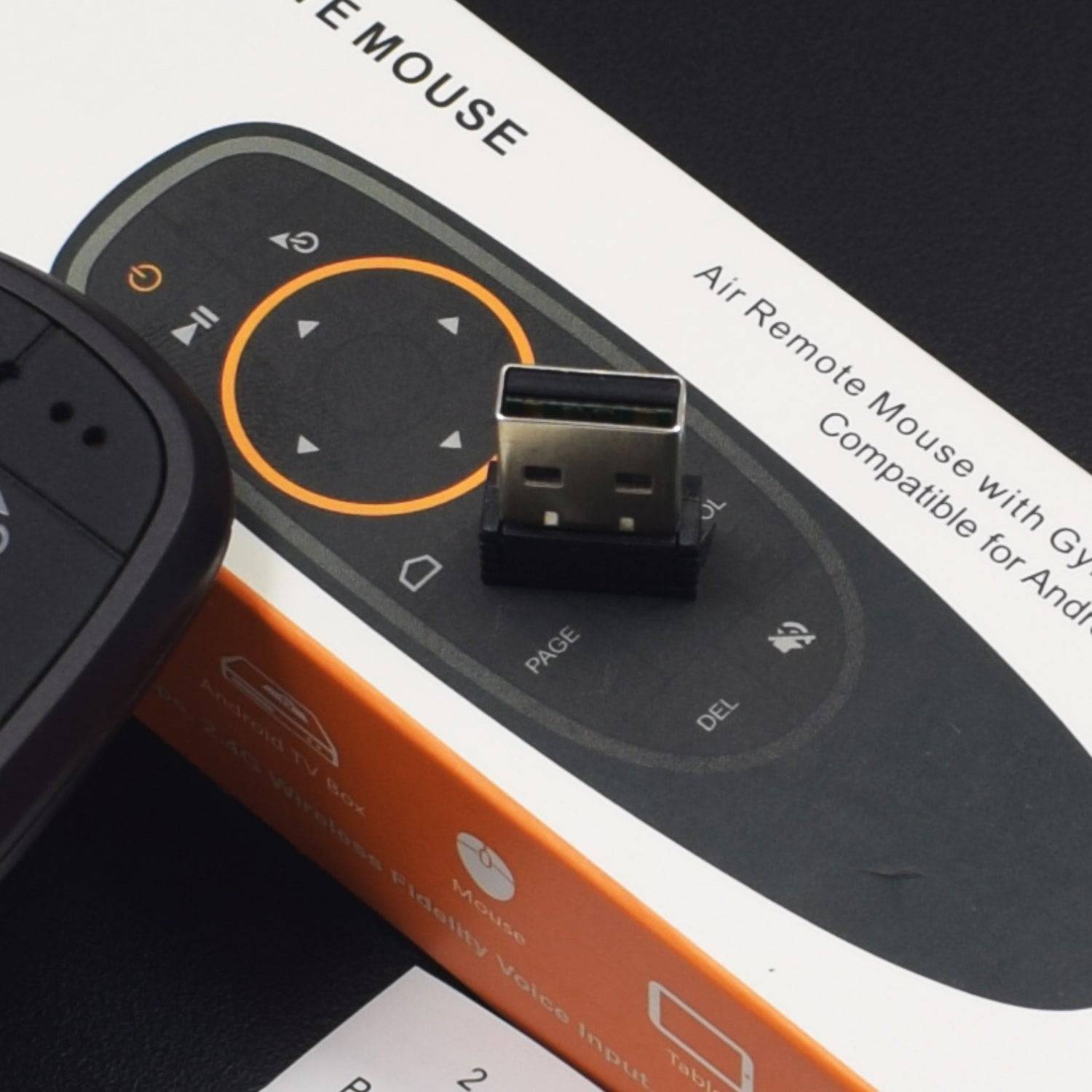G10 Voice Control Fly Air Mouse 2.4GHZ Wireless Microphone Remote - Black - RS2267 - REES52