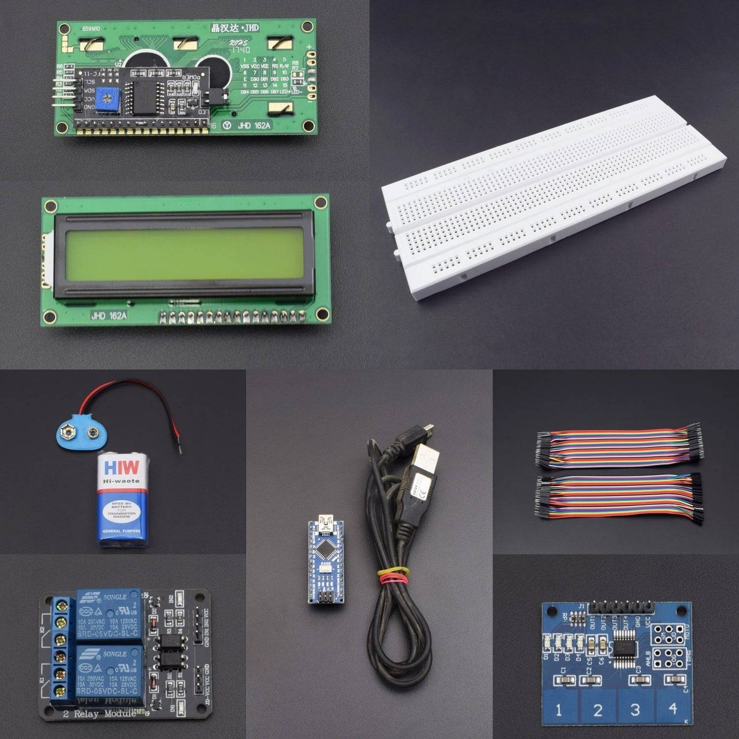 Control  2 channel relay module using TTP224B- 4 channel keypad module  interfacing with arduino nano - KT923 - REES52