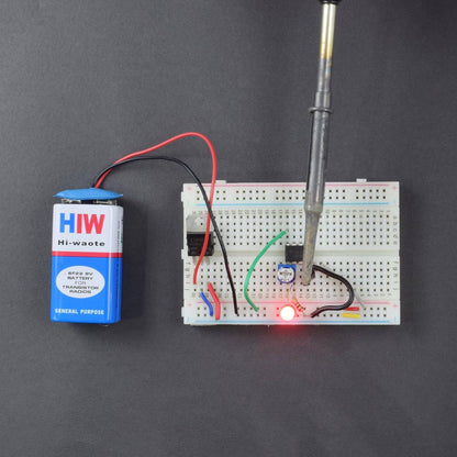 Glow an led by Sensing temperature using LM35 - KT828 - REES52