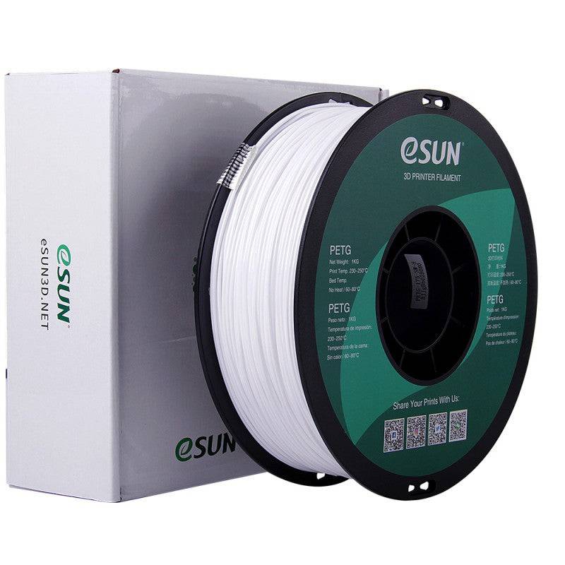 eSun PETG 1.75mm 3D Printing Filament 1kg - Solid White - RS3361 - REES52