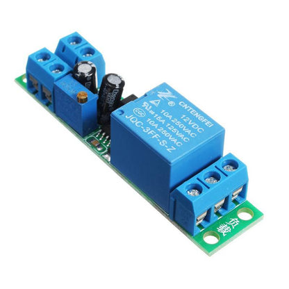 DC 12V Switch Delay-Relay Module with Adjustable Delay Time 0-25 Second Signal Triggering Switch Module - RS3474 - REES52