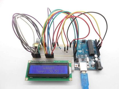 Ultrasonic Distance Sensor Starter Kit Compatible with Arduino IDE - B08WTDD7B8 - REES52