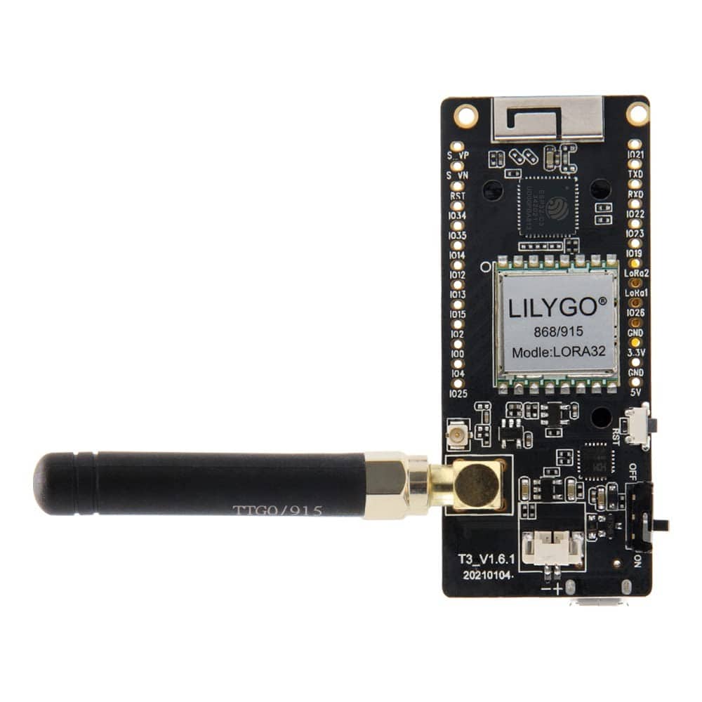 LILYGO LoRa32 915Mhz ESP32 Development Board OLED 0.96 Inch SD Card BLE WiFi TTGO Paxcounter Module - RS1833 - REES52