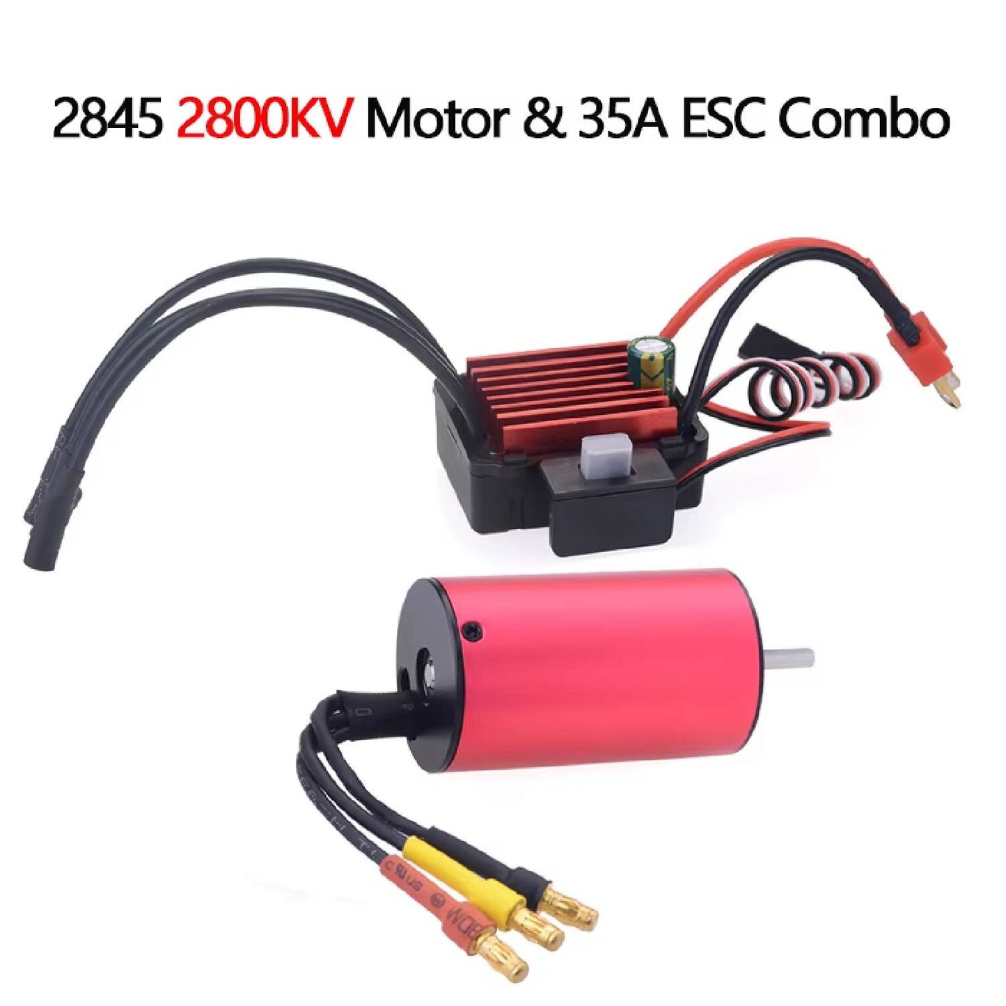 SURPASS HOBBY 1/12 RC Motor & 35A ESC Combo 2845 2600KV 3100KV 3800KV 4000KV For Traxxas HSP 1/12 RC Drift Racing Off-Road Car Truck