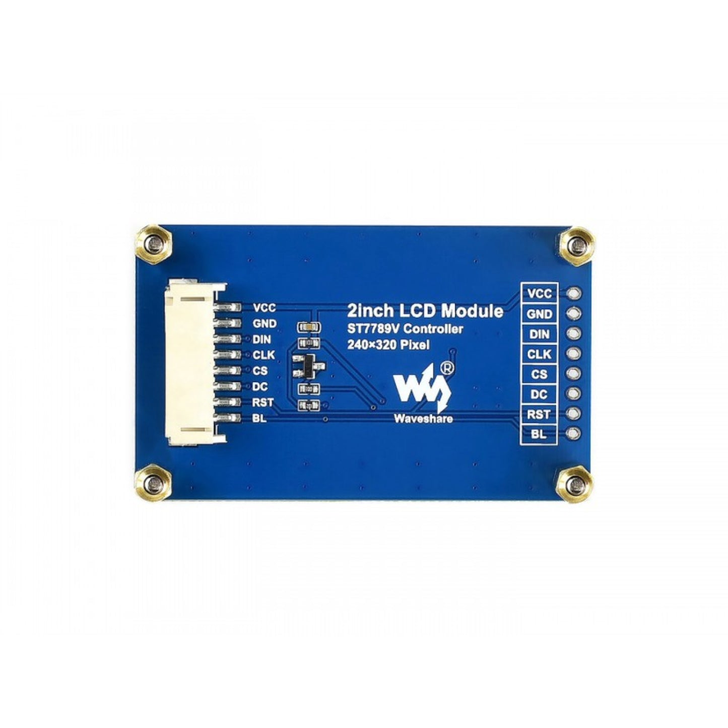 Waveshare 2" IPS LCD Display Module 240x320 SPI Interface LCD Display Module 2 Inch Wide Viewing Angle LCD Screen With ST7789VW Driver For Raspberry Pi/Jetson Nano/Arduino/STM32 - RS3050