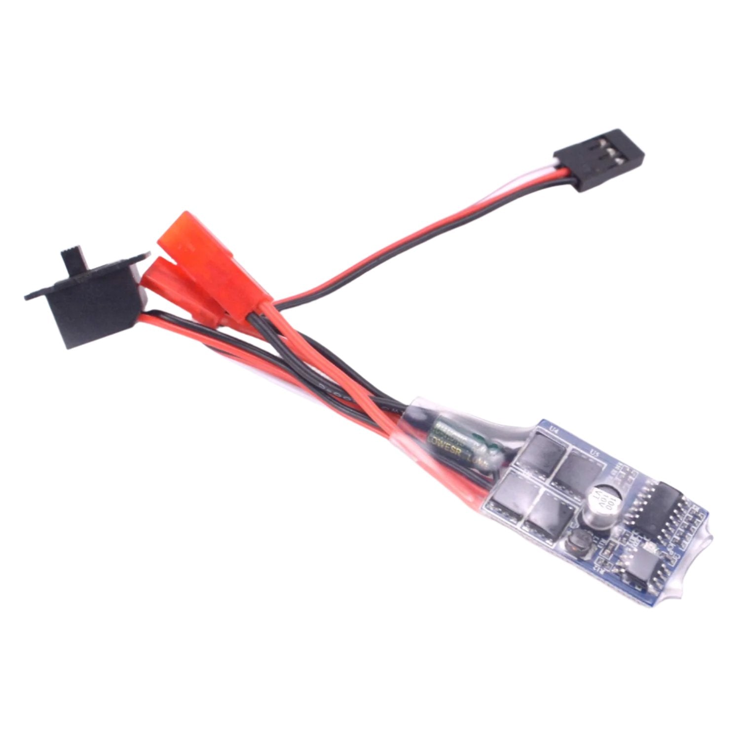 30A Brushed ESC Electronic Speed Controller No Brake Brushed Motor Controller 30A 4-8V ESC Two Way RC 1/16 1/18 1/24 Car Boat Tank Brushed Motor Speed Controller - RS7313