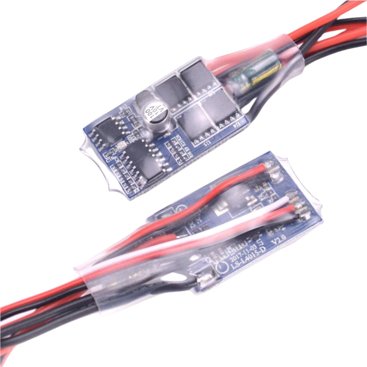 30A Brushed ESC Electronic Speed Controller No Brake Brushed Motor Controller 30A 4-8V ESC Two Way RC 1/16 1/18 1/24 Car Boat Tank Brushed Motor Speed Controller - RS7313