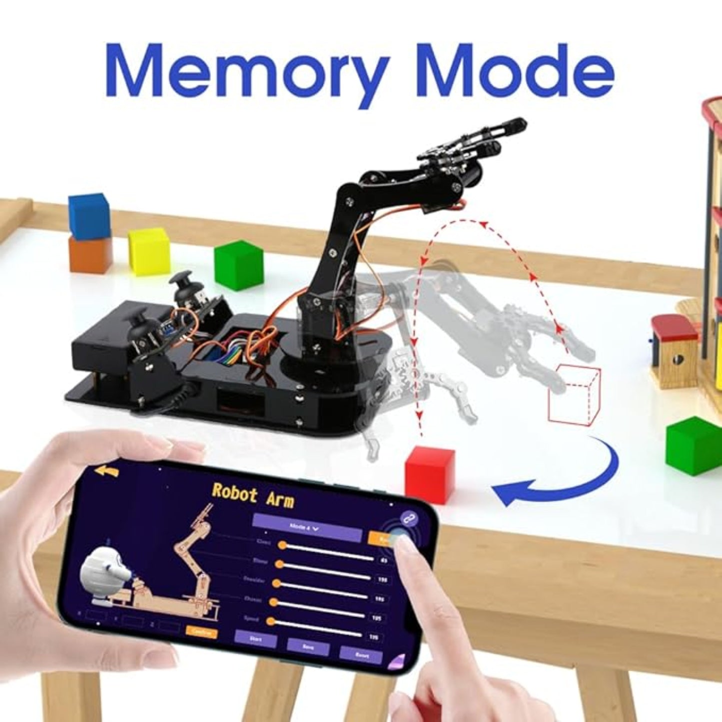  4-Axis Programmable Robotic Arm