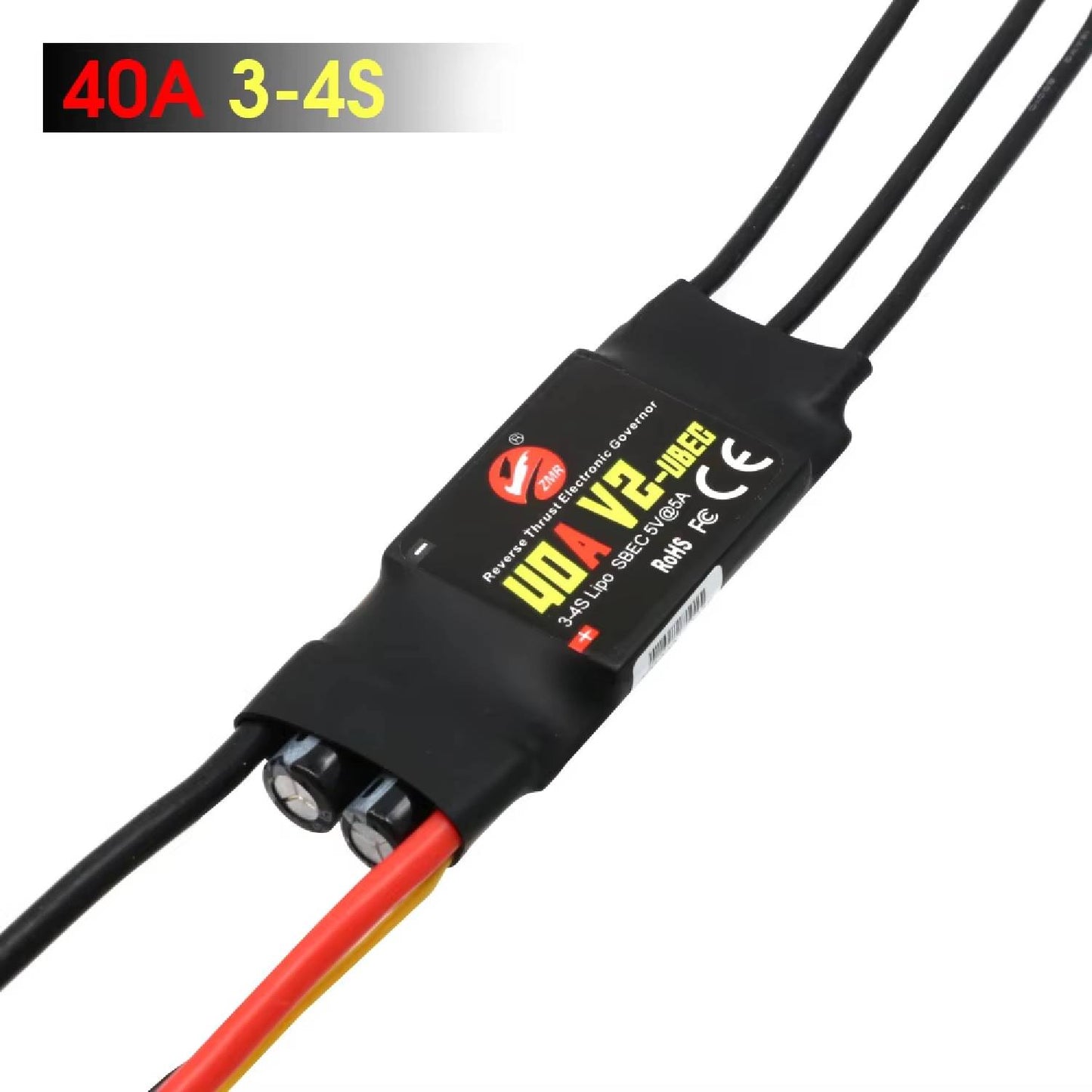 ZMR Brushless ESC 40A 50A 80A 100A V2 - 2-4S With BEC/UBEC For Quadcopters & Helicopters Drone Speed Controller RC Quadcopters And Helicopters