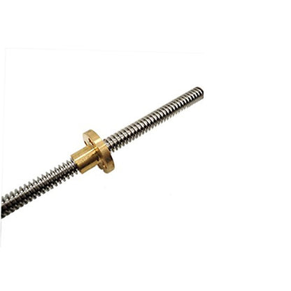 1000mm Trapezoidal Lead Screw 4 Start Lead Screw 8mm Thread 2mm Pitch Lead Screw With Copper Nut 8mm thread 2mm Pitch Lead Screw For 3D Printer Precision 1000mm Lead Screw With Copper Nut High-Quality Trapezoidal Lead Screw For CNC machine -  RS3194