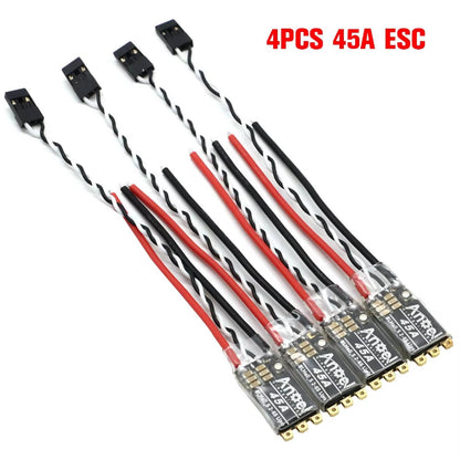 35A/45A 2-6S ESC Speed Controller For FPV Quadcopters Integrated RGB LED Light Support DShot150/300/600 Oneshot125 For RC FPV Quadcopter