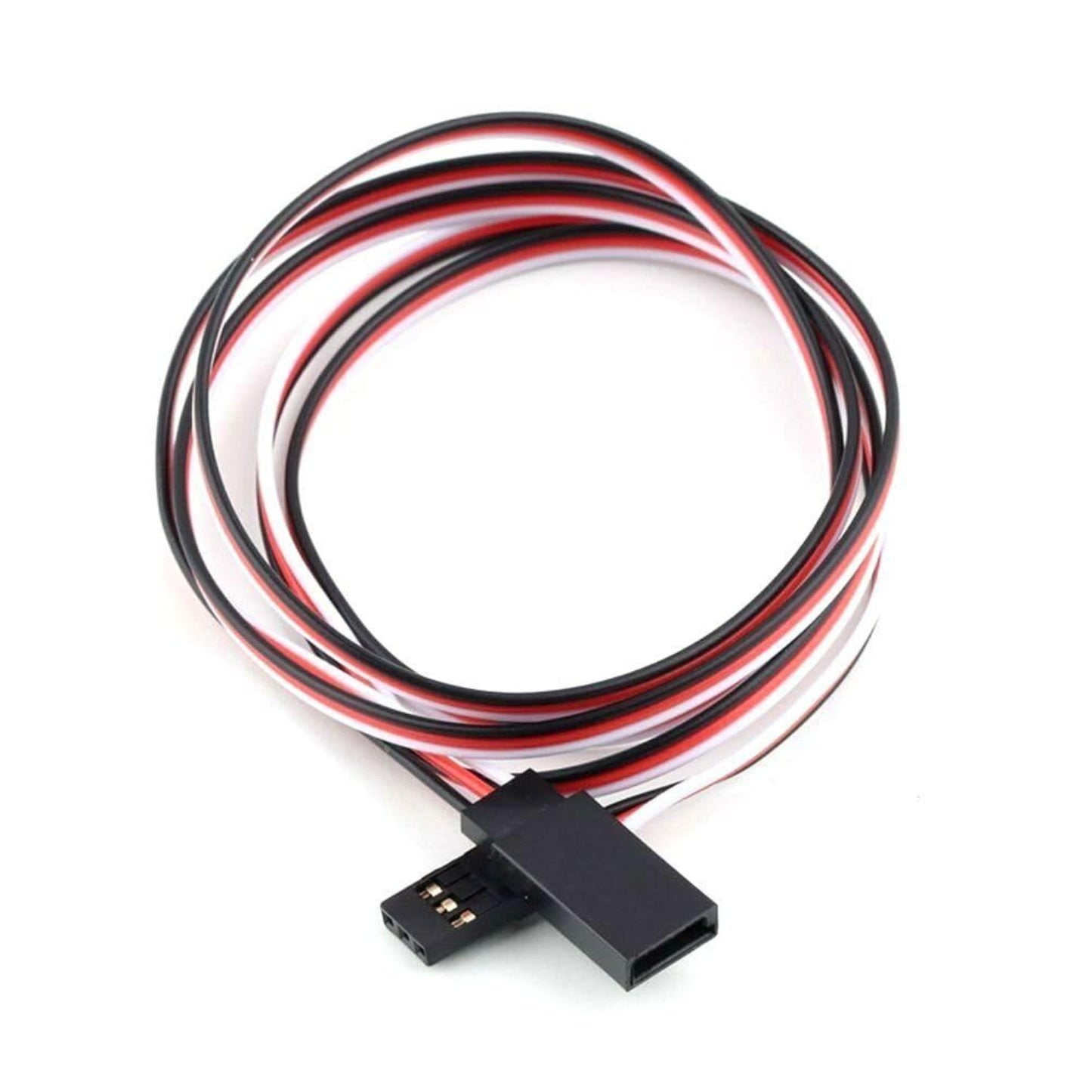 SafeConnect 45Cm Flat Servo Extension Cable 45cm Flat Futaba Servo Extension Cable 22AWG Servo Extension Lead Durable Flat Servo Extension For High-Quality Servo Extension - RS3678