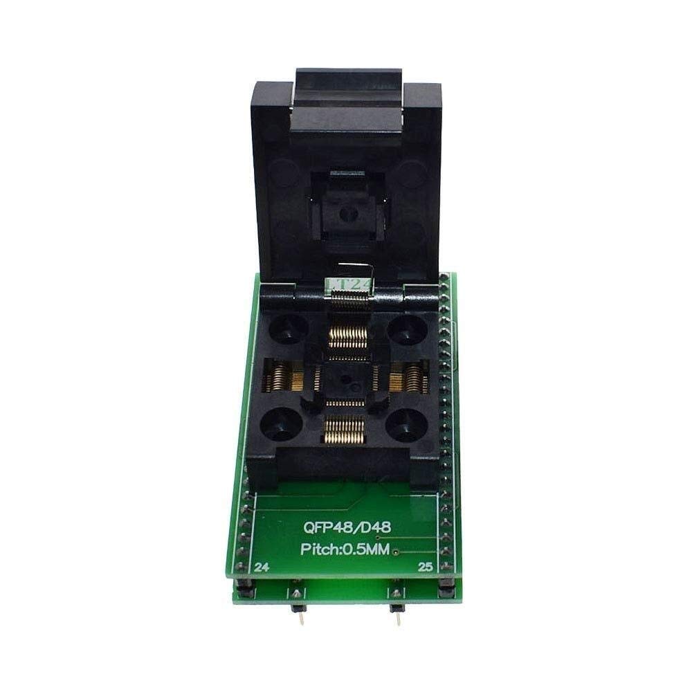 TQFP48 QFP48 To DIP48 SA248 IC Programmer Adapter Clamshell Test Socket TQFP48 QFP48 To DIP48 SA248 IC Programmer Adapter Clamshell Test Socket