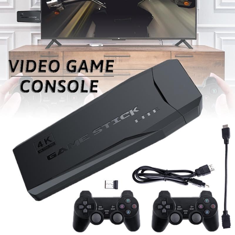 M8 Wireless HDMI Game Console 10,000+ Built-in Games Retro Gaming Stick-RS3073