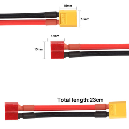 SafeConnect Male XT60 Female T-Connector for Charger ESC