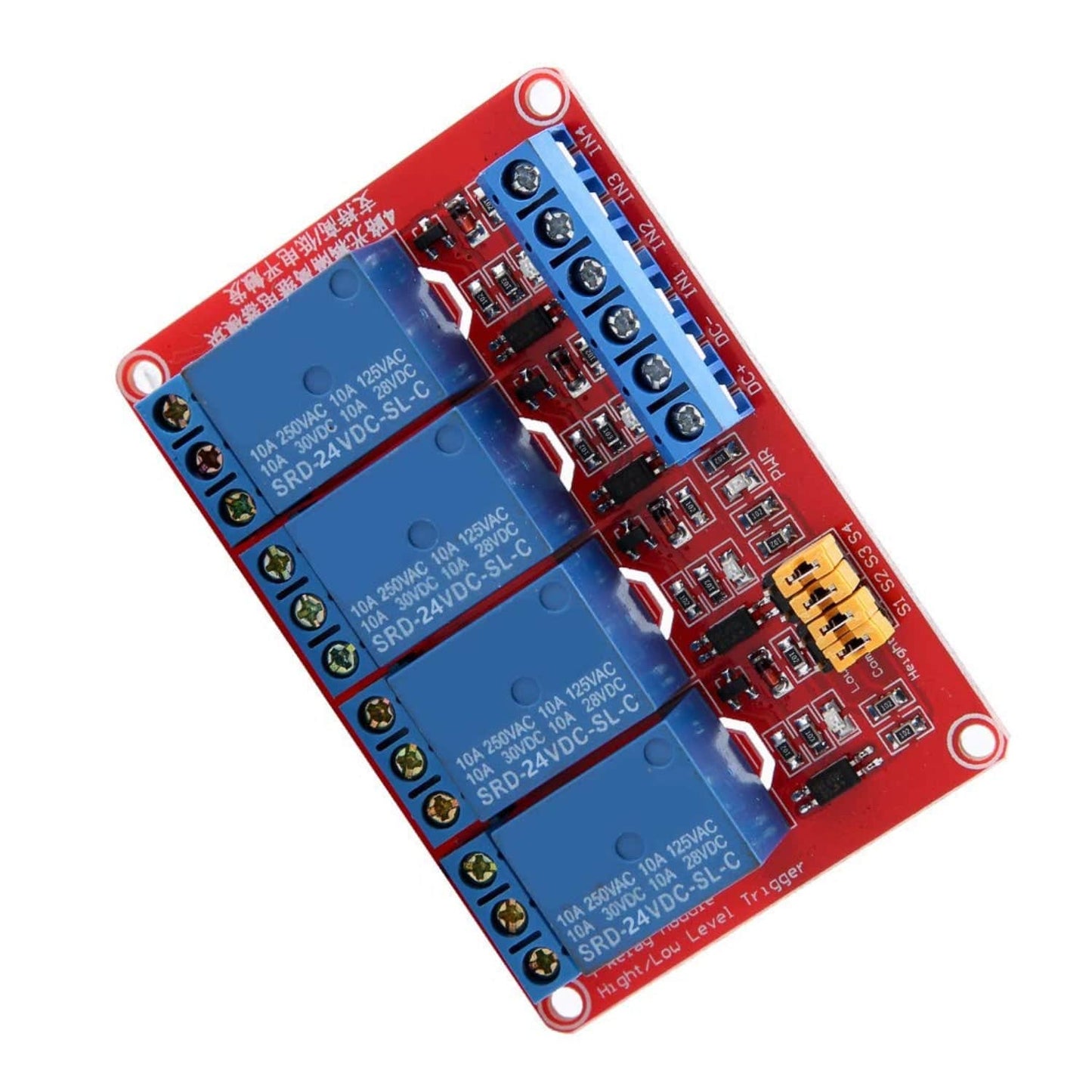 24V 4 Channel Relay Module Trigger With Isolated Support