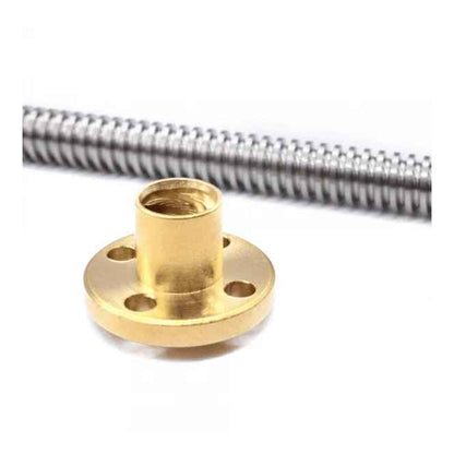 1000mm Trapezoidal Lead Screw 4 Start Lead Screw 8mm Thread 2mm Pitch Lead Screw With Copper Nut 8mm thread 2mm Pitch Lead Screw For 3D Printer Precision 1000mm Lead Screw With Copper Nut High-Quality Trapezoidal Lead Screw For CNC machine -  RS3194