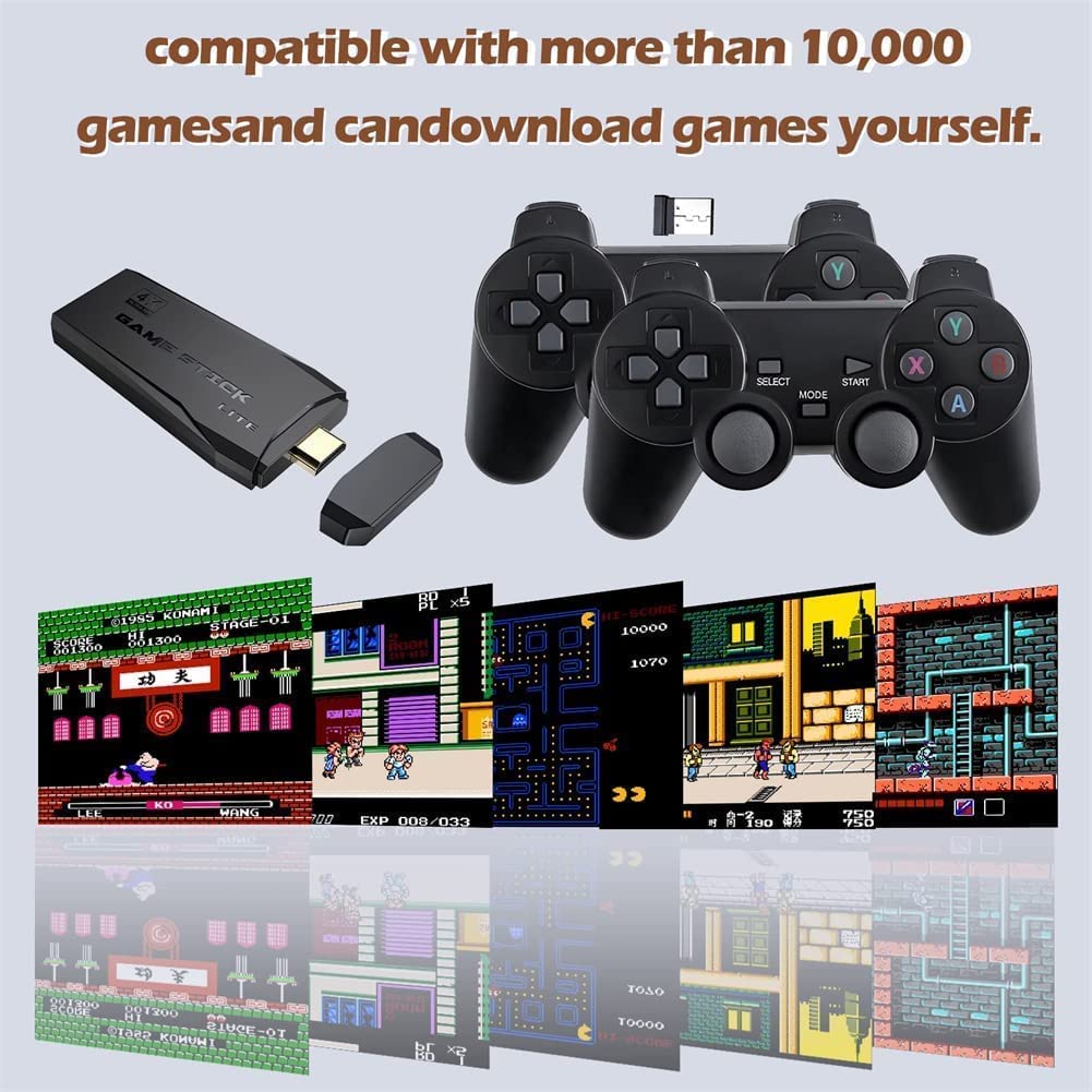 M8 Wireless HDMI Game Console 10,000+ Built-in Games Retro Gaming Stick-RS3073