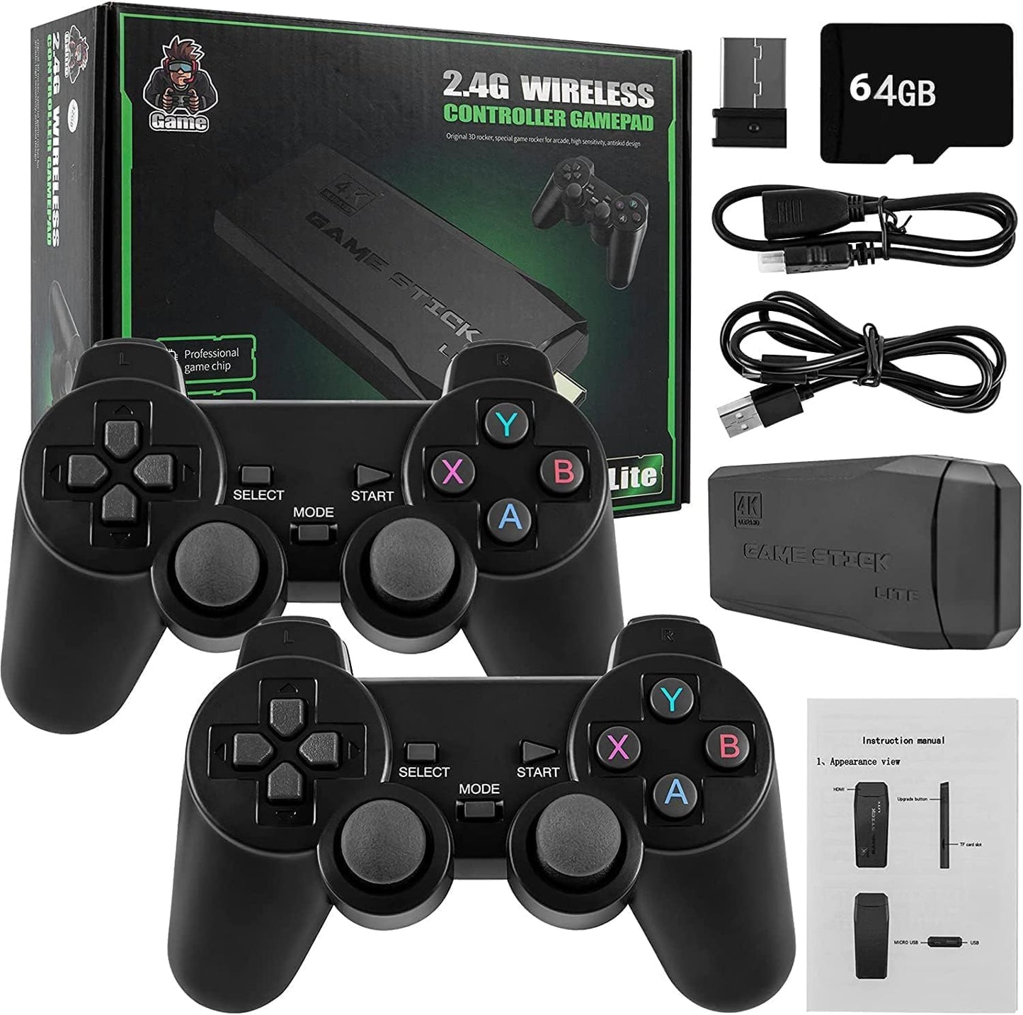 M8 Wireless HDMI Game Console 10,000+ Built-in Games Retro Gaming Stick-RS3073