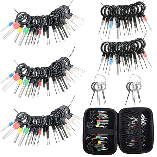 82-Piece Terminal Removal Tool Kit Pin Removal Tool Set Electrical Connector Pin Removal Tool Set Wire Terminal Release Tool For Automotive Car Household Devices - RS6193