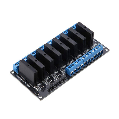 8 Channel 12V Solid State Relay Module 12V DC Control Low-Level Relay Module With Resistive Fuse and 12V Control High-Performance SSR Module For DC Control - RS3893