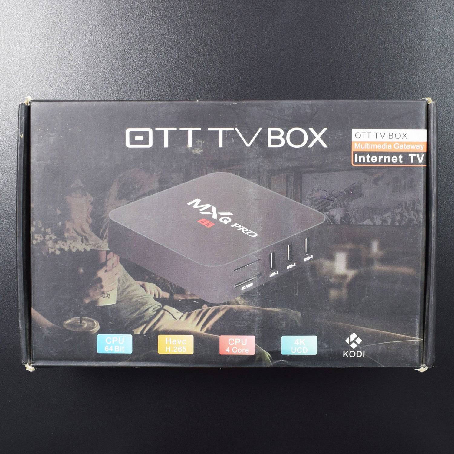 MXQ Pro2 Android TV Box, KINTUS MXQ Pro Am Logic S905X Quad-core 64-Bit UHD 4K Media Center Smart OTT TV Box RC015