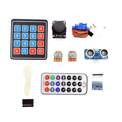 REES52 RFID Starter Kit Arduino UNO R3 Starter Kit With Servo Motors RC522 RFID Module PS2 Joystick And Guided Learning Kit - AD002