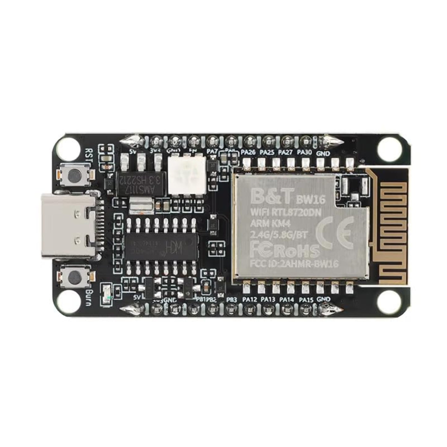 Ai-Thinker RTLDUINO-BW16 WiFi Kit RTLDUINO-BW16 WiFi Development Board BW16 WiFi Kit For Compatible With Arduino Development With Type-C Interface - RS5720