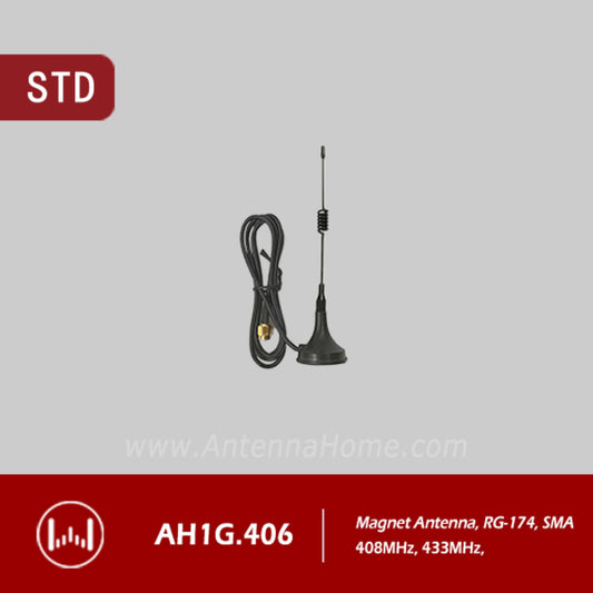 AntennaHome AH1G.406 H145 Magnetic SMA-J Antenna High-Gain 408MHz 433MHz LoRa Antenna With Magnetic Base For IoT and Remote Monitoring Applications - RS7353AntennaHome AH1G.406 H145 Magnetic SMA-J Antenna High-Gain 408MHz 433MHz LoRa Antenna With Magnetic Base For IoT and Remote Monitoring Applications - RS7353-picture-31