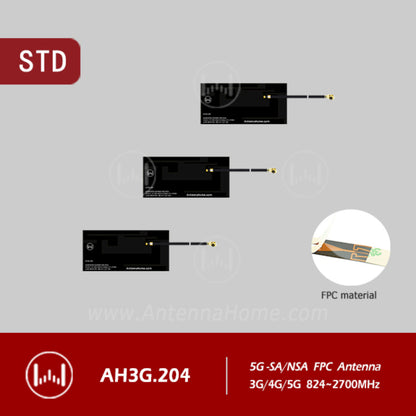 AntennaHome AH3G.204 3G/4G/5G FPC Antenna High-Performance Multi-Band Flexible Printed Circuit Antenna For Wireless Connectivity - RS7349