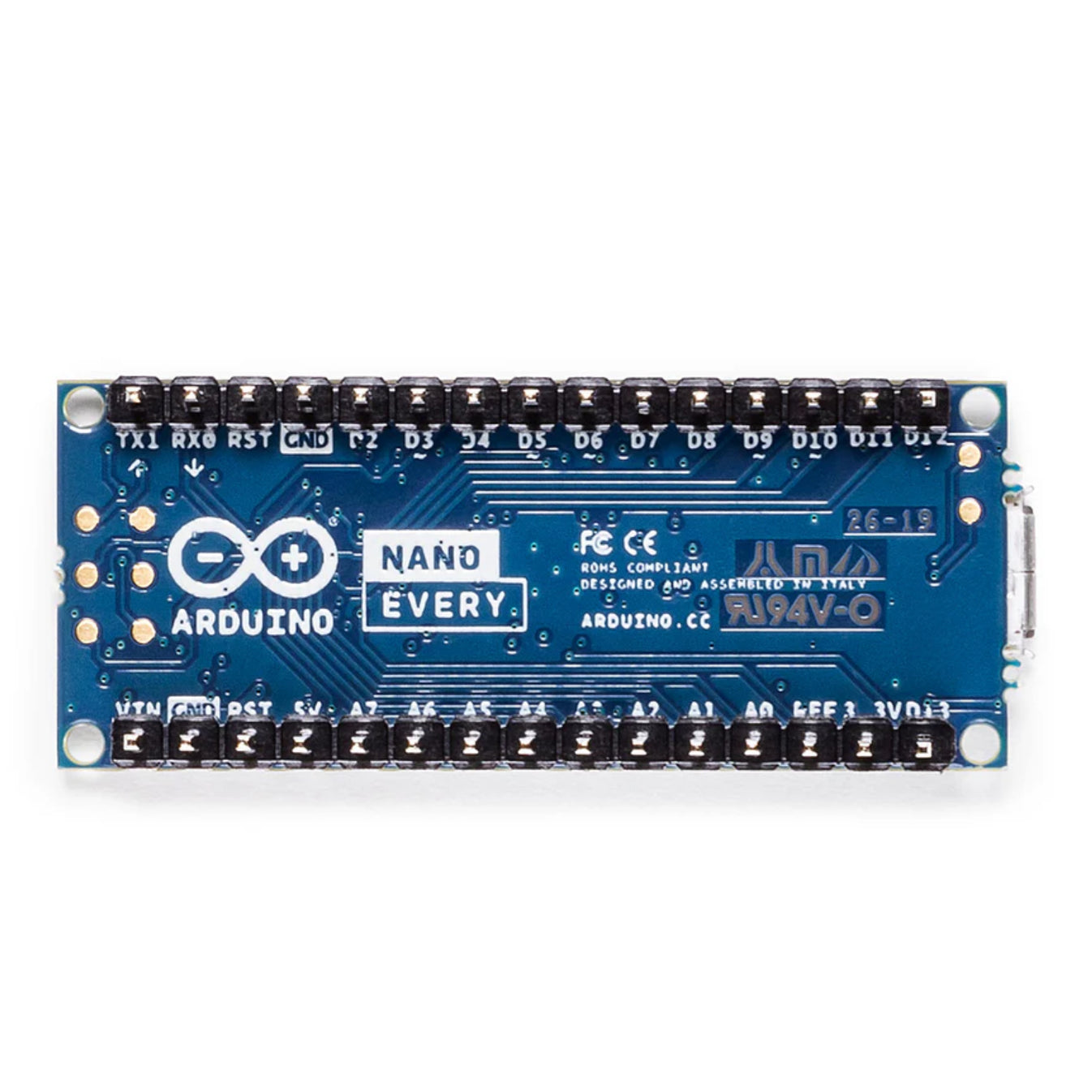 Every Arduino Card Official Arduino Nano Every Board – ATmega4809 with Headers (Delhi ...