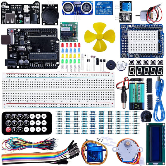 UNO Project Super Starter Kit with Tutorial and UNO R3 Compatible with Arduino IDE-B09GKS19SP