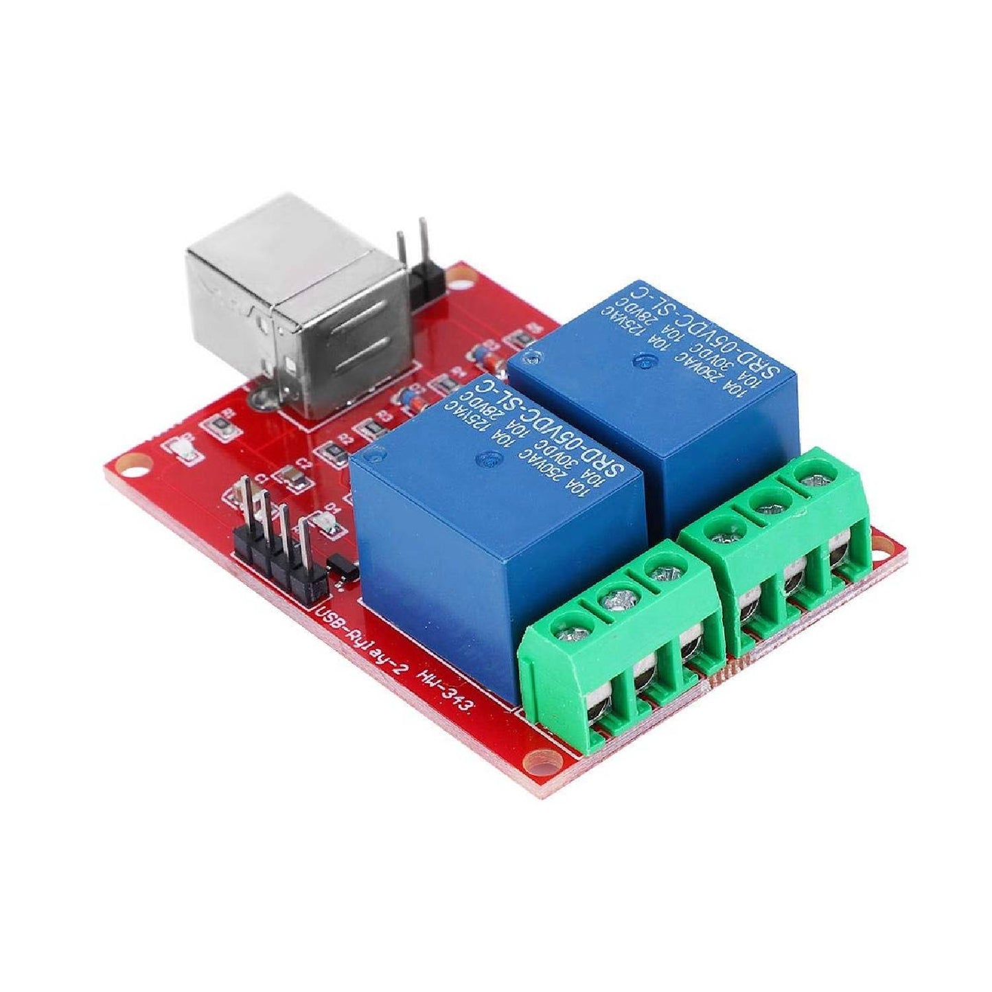 USB 2-Channel Relay Module Driverless PC Control Relay Module PC Intelligent 5V Relay Module For Home Industrial And Automation- RS1919