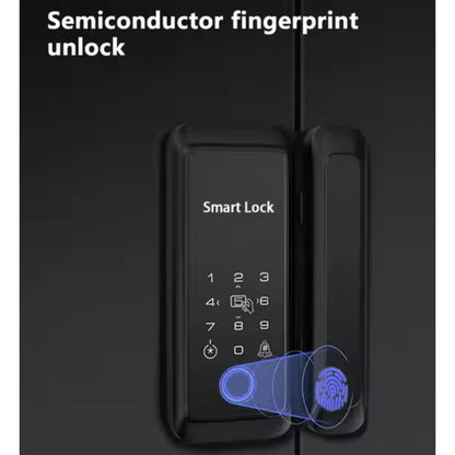 C2-TUYA Smart Lock 5-in-1 Keyless Entry with Fingerprint, RFID Card, Tuya App, Bluetooth, and Passcode For Secure Digital Door Lock