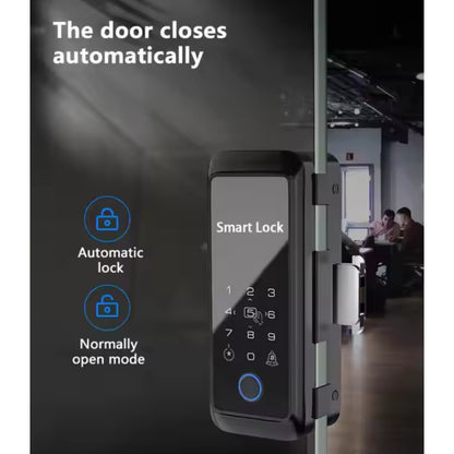 C2-TUYA Smart Lock 5-in-1 Keyless Entry with Fingerprint, RFID Card, Tuya App, Bluetooth, and Passcode For Secure Digital Door Lock