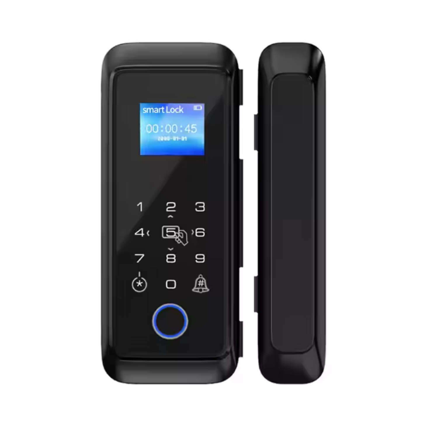 C4 Tuya fingerprint glass door lock