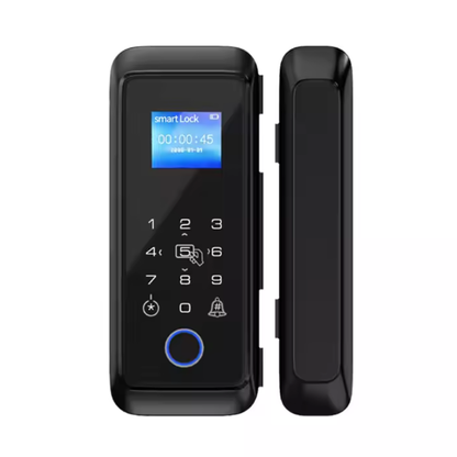 C4 Tuya fingerprint glass door lock