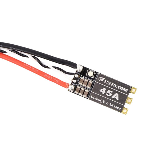 Cyclone 45A ESC BLHeli_S 2-6S Power Supply For RC FPV Quadcopter Aircraft Drone 2-6S Lipo Brus ESC Electronic Speed Controller Built-in Programmable RGB LED For RC FPV Drone Quadcopter - RS7318