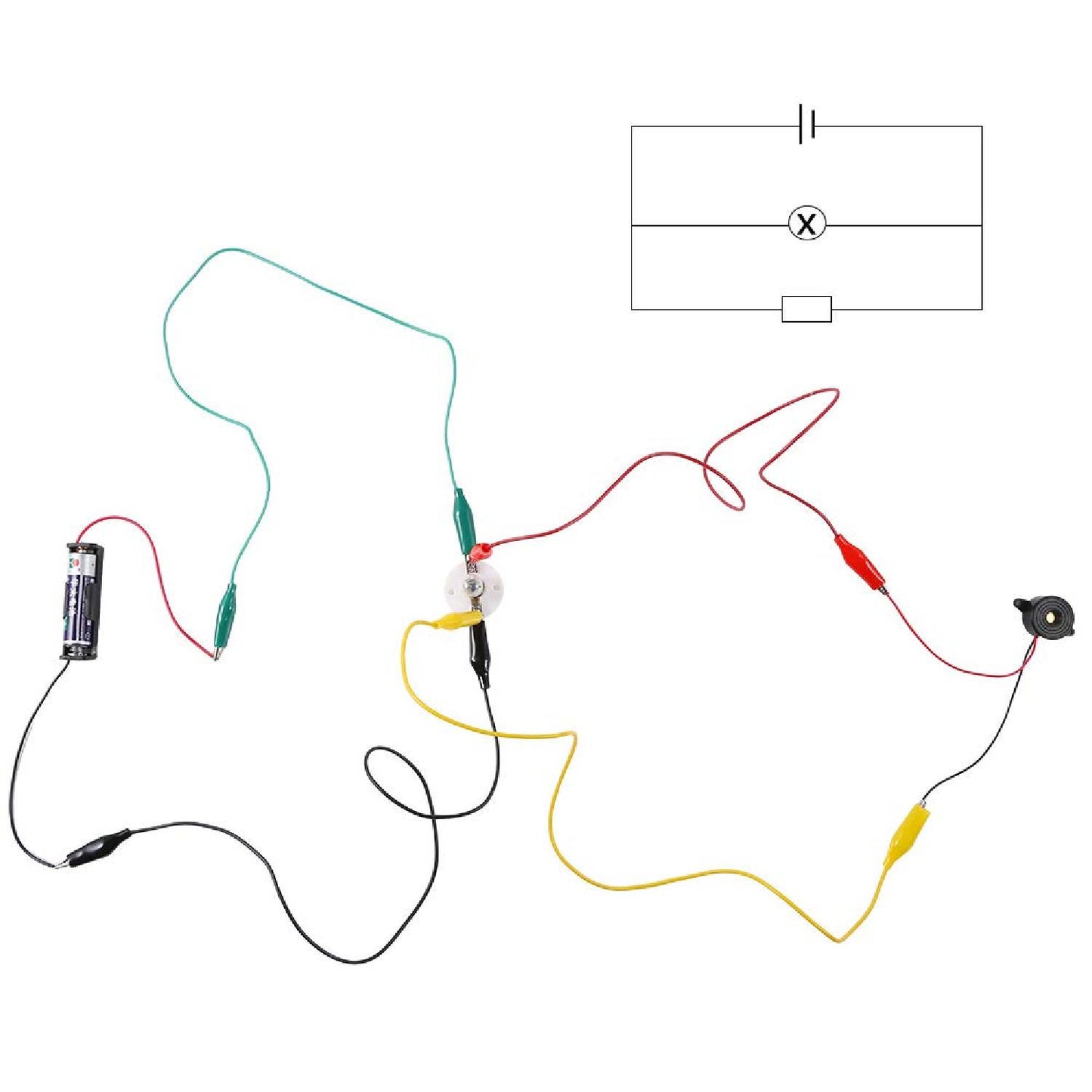 DIY Electric Circuit Set 2-in-1 Electric Circuit Motor Kit DIY Electric Circuit Learning Kit For Educational Activities - RS6176