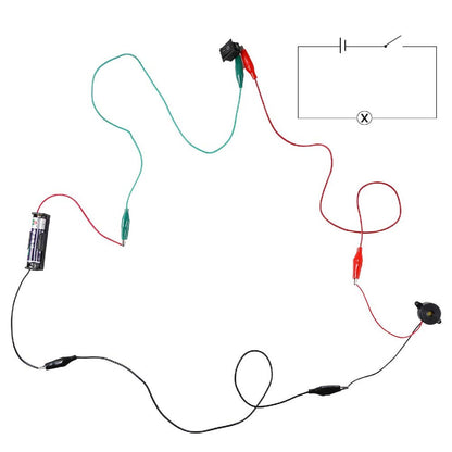 DIY Electric Circuit Set 2-in-1 Electric Circuit Motor Kit DIY Electric Circuit Learning Kit For Educational Activities - RS6176