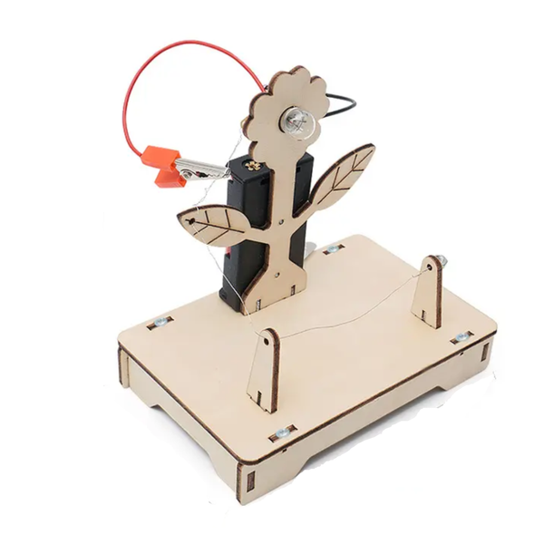 DIY Wooden Electric Light Flower Kit Light Dark Lamp Science Experiment ...