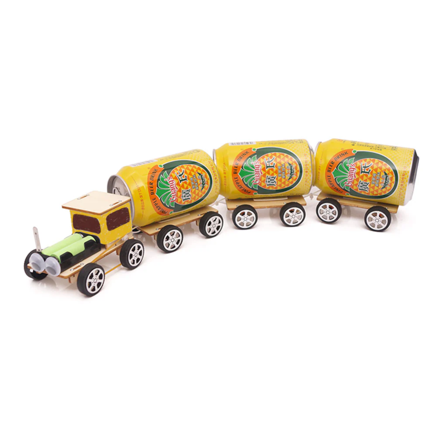 DIY Wooden Small Train Toy Kit DIY Assembled Model Electric Train Science Discovery STEM Education Physics Experiment Kit For Children Gifts  - RS6459