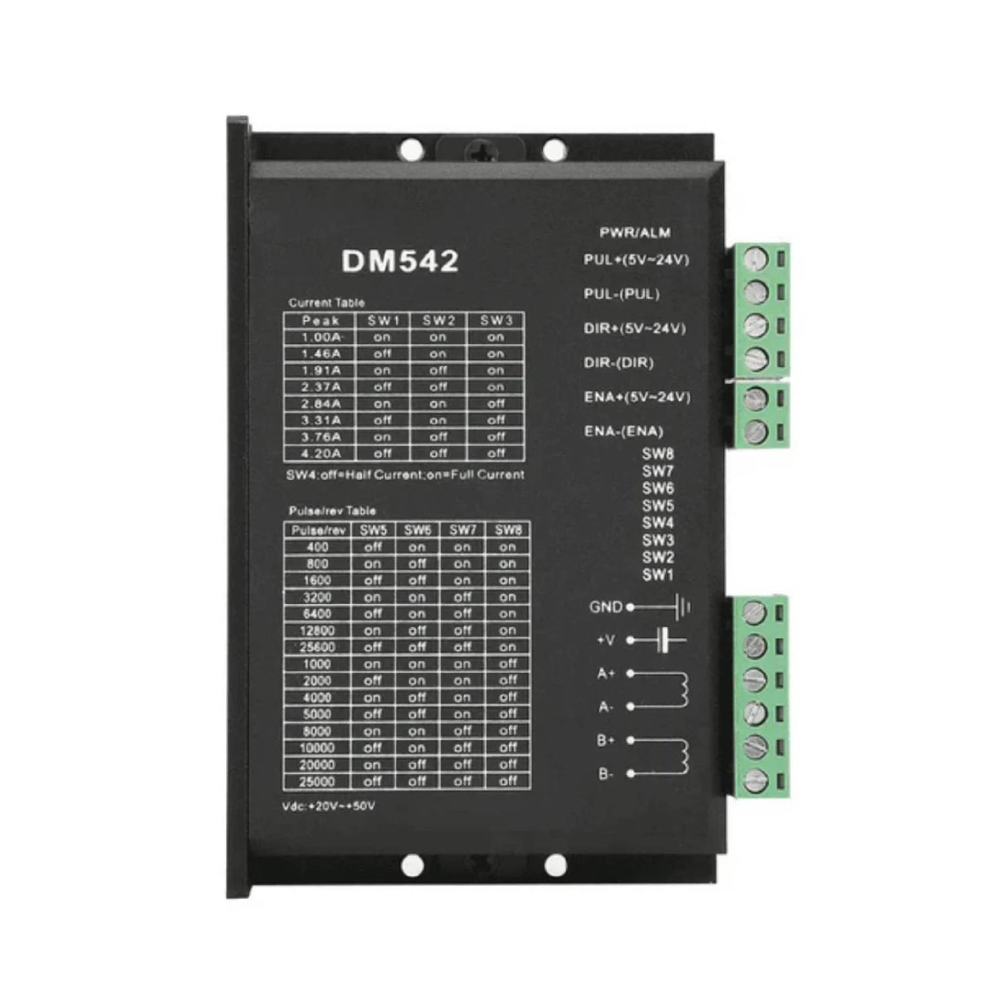 DM542 Stepper Motor Controller Leadshine Digital Stepper Motor Driver For CNC Drivers Controller 3D Printer Accessories High-Performance Micro Stepping Stepper Motor Driver Controller - RS2918