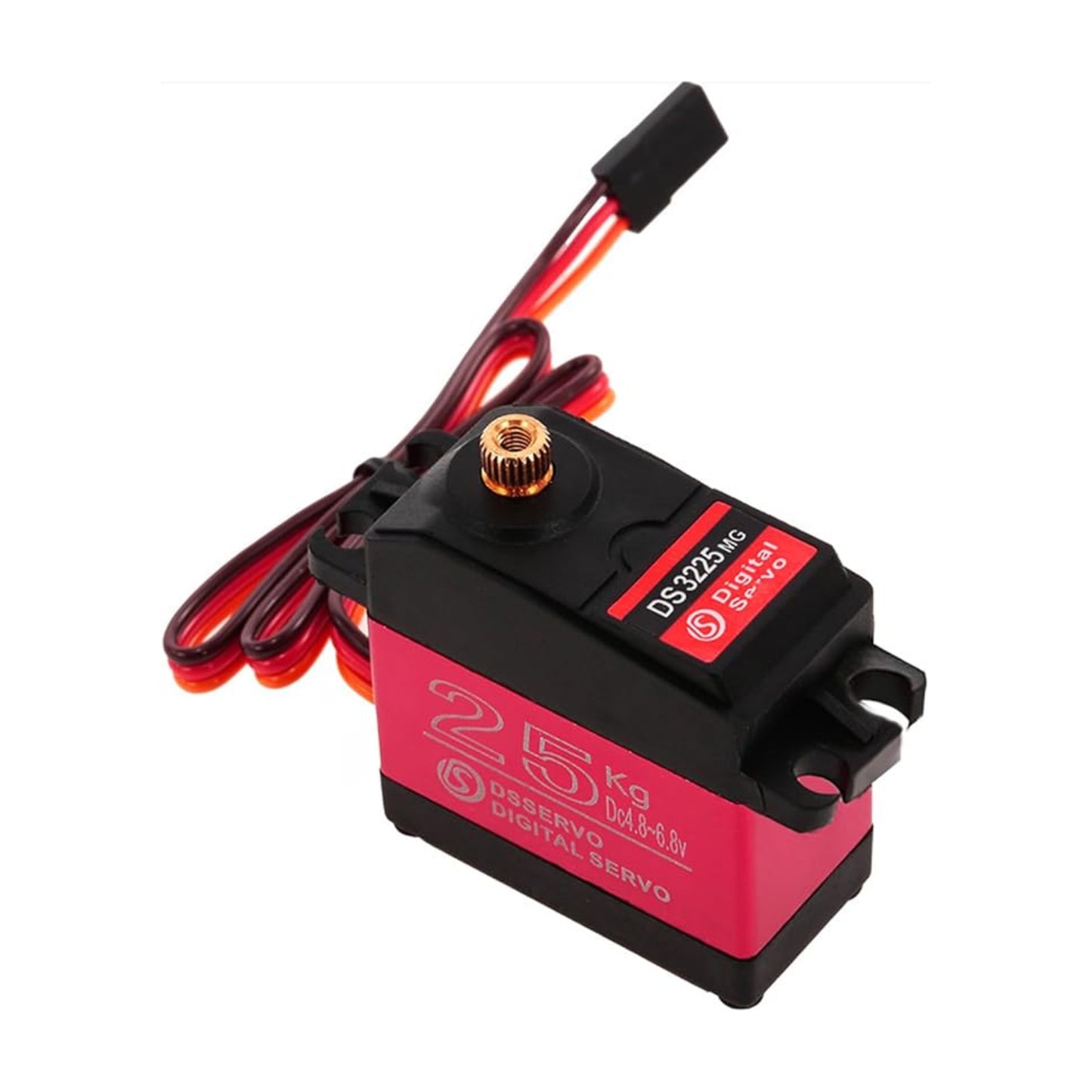 DSServo DS3225MG 25KG Waterproof Digital Servo 90°, 180°, 270° (Optional) Degree Rotation Servo High Torque Metal Gear Servo  For RC Airplanes and Helicopters