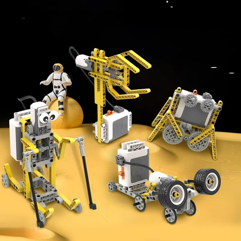 52-in-1 STEM Educational Building Toy Set 420PCS Electric Gear Mechanical Construction Kit Compatible With LEGO - RS8903