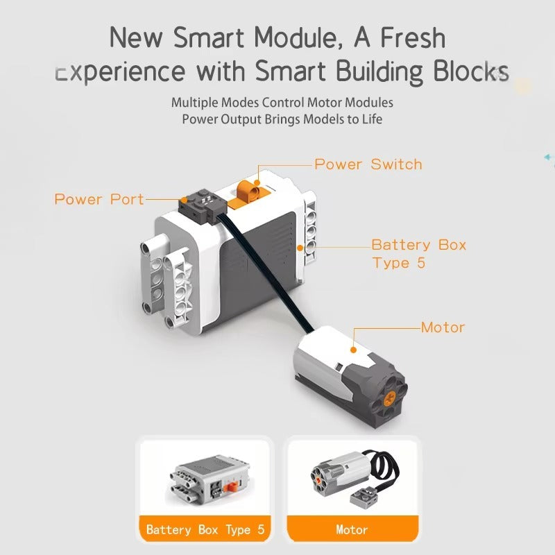 52-in-1 STEM Educational Building Toy Set 420PCS Electric Gear Mechanical Construction Kit Compatible With LEGO - RS8903