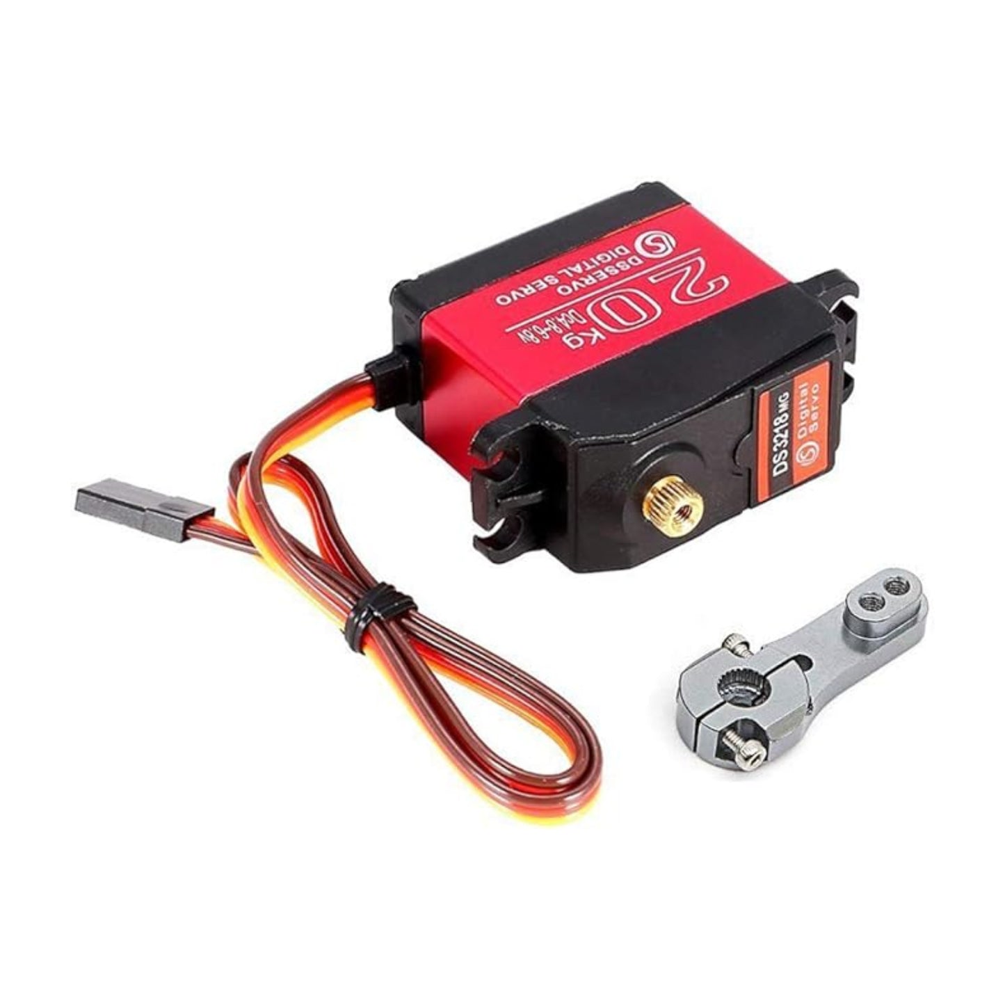 DsServo DS3218 20KG Waterproof Servo 180°, 270° (Optional) Degree Rotation Servo High Speed Metal Gear Digital Servo For 1/8, 1/10 RC Cars