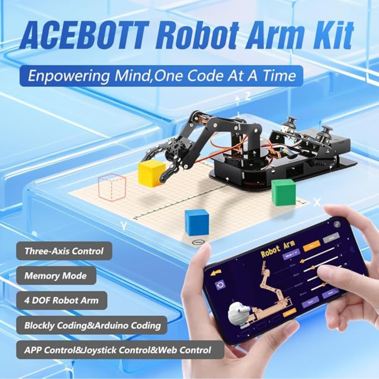 ESP32 Programmable Robot Arm Kit